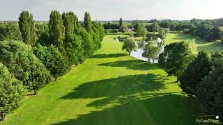 Golf de Beaune Levernois  drone aerial video  hole18 [upl. by Thorin93]