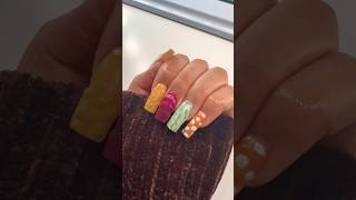 Thanksgiving nails 🍁🍗🍴 thanks viralvideo nails shorts explore [upl. by Lorianna]