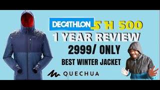 Decathlon Jackets  Cheapest Winter jacket  Quechua SH500  Jackets under 2000  1 Year Review [upl. by Germano]