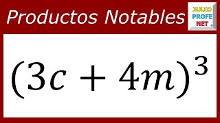 Productos notables binomio al cubo Ejercicio 1 [upl. by Kylstra]