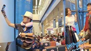 Rishi Bidipta Senjuti Faiz  indian idol 13 Star 🇦🇲 Mauritius Airport live concert  live song [upl. by Ellehcin]