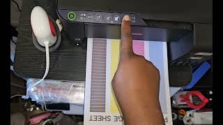 How to fix Not printing Epson L455 Wireless printer  Blank page print  Head Clening [upl. by Leckie250]