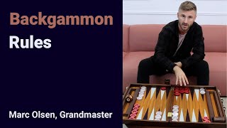 Backgammon Rules explained by Grandmaster Marc Olsen [upl. by Ziul]