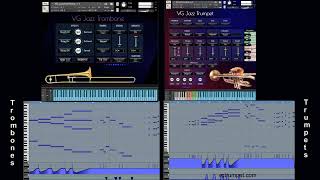 Trombones and Trumpets sound libraries for Native Instruments Kontakt Virtual brass vst plugin [upl. by Elik]