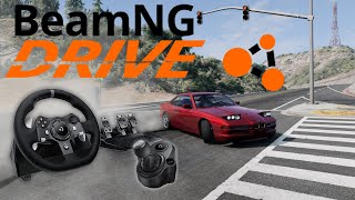 BeamNG Drive Steering Wheel Gameplay [upl. by Aneeres251]