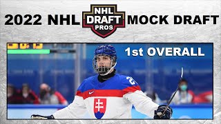 2022 NHL Mock Draft with Juraj Slafkovsky 1st Overall Top 10 picks [upl. by Rankin602]