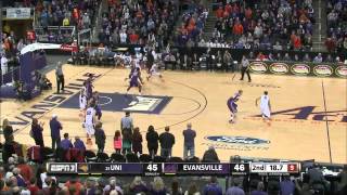 Northern Iowa Panthers vs Evansville Purple Aces  2015 ESPN [upl. by Yuma]