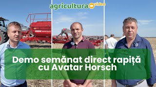 Prima provocare în sistemul notill este semănatul Demo cu semănătoarea Avatar Horsch [upl. by Hanni]