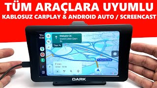 Tüm Araçlarla Uyumlu Kablosuz Carplay  Android Auto Screen Cast TRde [upl. by Ecirtram]