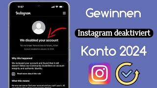 So stellen Sie ein deaktiviertes InstagramKonto wieder her 2024 [upl. by Atinid]