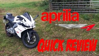 Aprilia RS4 125  Scorpion Exhaust  Startup amp Walkaround  Quick Review  CEBO [upl. by Stine]