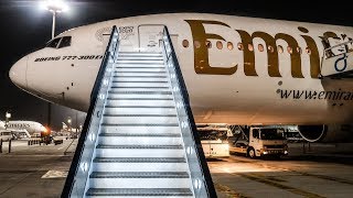 TRIP REPORT  Emirates  Boeing 777300ER  Bangkok  Dubai BKKDXB  Economy Class [upl. by Ferretti]