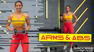 40 Minute Chiseled Arms amp Abs Workout  WORK  Day 2 [upl. by Notseh]