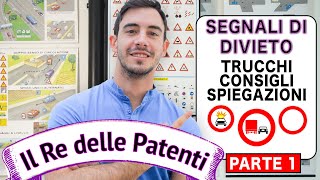 SEGNALI DI DIVIETO PT1  IL RE DELLE PATENTI  PATENTE B  ESAME DI TEORIA [upl. by Nyroc]