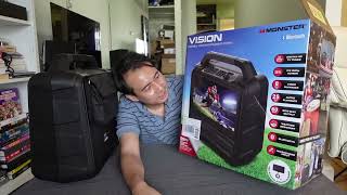 Monster Vision TV  BT speaker unboxing  overview  demo [upl. by Truda]