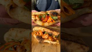 Bánh Mì Inspired Shrimp Pizza Sandwich pizzasandwich ooni [upl. by Natsirhc]