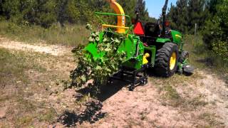 WoodMaxx WM8M on John Deere 2520 [upl. by Finley]