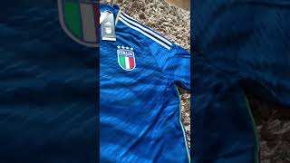 NEW 2023 Adidas Italy Shirt Italia Jersey Azzurri Home Kit FULL COMPARISON Review On My Channel [upl. by Elmaleh]