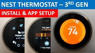 Nest Learning Thermostat  Unbox Install amp App Setup [upl. by Lletnohs]