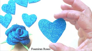 How to Quickly And Easily Make Foamiran Roses With Your Own Hands A Bouquet Of Roses Made For Here [upl. by Orihakat]