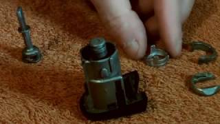 VW golf lock cylinder housing assembly tutorial [upl. by Ruamaj]