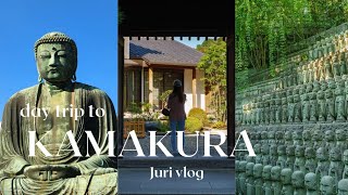 Vlog Day trip from Tokyo⛩️ Kamakura Explore the BEAUTIFUL Temples of Japan’s Historic Town [upl. by Bryna]