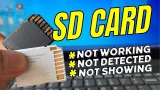 How to Fix SD Card Not Showing Up or Working in Windows 1011 [upl. by Binni312]