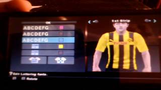 Pes 2013 psp ps2 tutorial BVB kit 201213 [upl. by Nirehtak377]