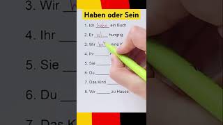 Haben oder Sein Wann benutzt man sie 🇩🇪 germangrammar [upl. by Ilrac977]