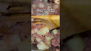 Corn Beef And Potatoes  The Perfect Pairing cooking food asmr [upl. by Thay]