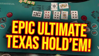 ULTIMATE TEXAS HOLDEM INSANE 700 BLIND BETS GOING ABSOLUTELY NUTS allcasinoaction casino [upl. by Arabeila]