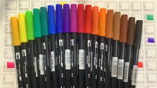 initial thoughts and review of tombow markers [upl. by Rozek]