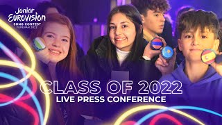 Meet the Class of 2022  Junior Eurovision Press Conference [upl. by Betthezul]