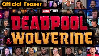 Deadpool amp Wolverine  Official Teaser  REACTION MASHUP  Deadpool 3  Super Bowl 2024 [upl. by Brine]