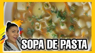 Cómo hacer sopa de pasta colombiana  Cocina Con Nelu [upl. by Flosser]