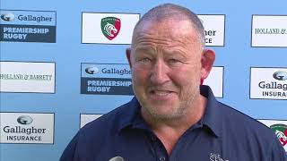 MATCH REACTION  Dimes shares his post match thoughts following YourSharks victory at Welford Road [upl. by Becka]