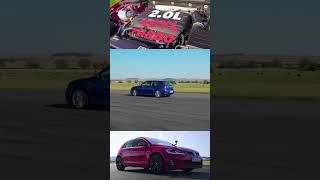 GOLF 4 R32 VS GOLF 7 GTI  DRAG RACE shorts youtubeshorts dragrace golf volkswagen carwow [upl. by Barbabra]