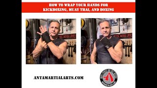 How to wrap your hands for kickboxing Muay Thai and boxing [upl. by Zetnahs]