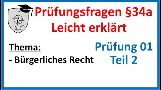 SKP 01Teil2 SACHKUNDE §34a GewO PRÜFUNGSFRAGEN einfach erklärt Vorbereitung auf die SACHKUNDEPRÜFUNG [upl. by Vinni]