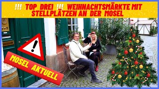 Mosel Aktuell Mit dem Wohnmobil auf die schönsten Weihnachtsmärkte mit Winterstellplätzen vor Ort [upl. by Palestine]