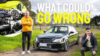 Crazy Old Man Surprising Me With His SLEEPER TURBO KSWAP CIVIC K24 EK [upl. by Obe]