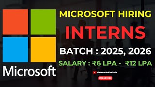 Microsoft Internship Opportunities Technology Consulting amp Product Management Roles 2024 [upl. by Sheaff247]