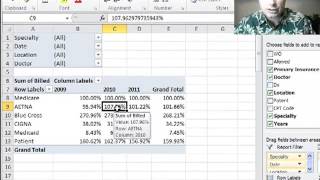 Excel Video 303 Percentage of a Baseline [upl. by Ydrah]