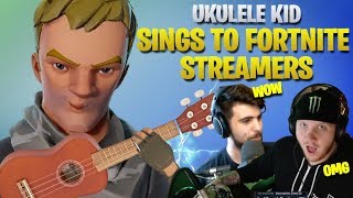 Cutest Kid On Fortnite Sings To Top Fortnite Streamers  Part 2 Fortnite Battle Royale [upl. by Wenz]