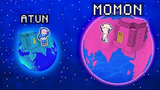 PLANET MOMON TERBESAR VS PLANET BANGJBLOX KECIL ft BANGJBLOX [upl. by Aeslek]