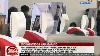 24 Oras FBI itinangging may kinalaman sila sa operasyon ng PNPSAF sa Maguindanao [upl. by Vivie]