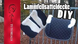 DIY Lammfell Schabracke ganz einfach selber machen  Reitertutorials [upl. by Mcarthur]