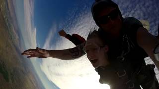 Darienne Woodalls DZONE Tandem skydive at Skydive Idaho [upl. by Oflodur866]