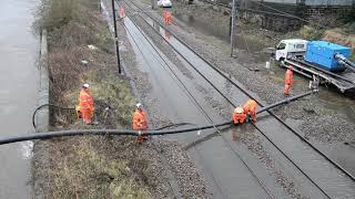 Floods at Kirkstall Bridge 10th February 2020 [upl. by Pantheas755]