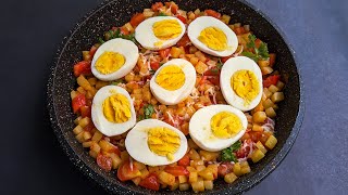 Eggs with Potato Better than Meat Healthy Breakfast Ideas Cheap amp Tasty recipe [upl. by Atirahs388]